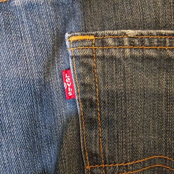 Levis 559 Denim Blue Jeans Size 46X32 Wide Straight‎ Leg Men's - Picture 4 of 7